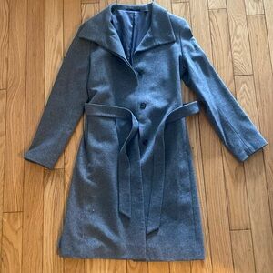 Uniqlo gray wool blend coat size small